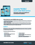 WO-field service maestro mobile