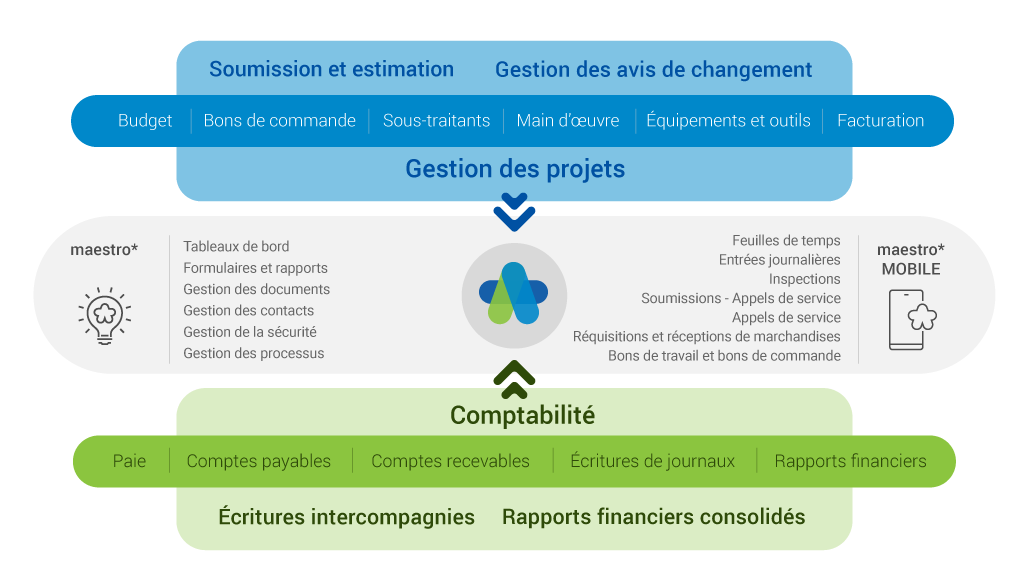 maestro*ERP solution page diagram